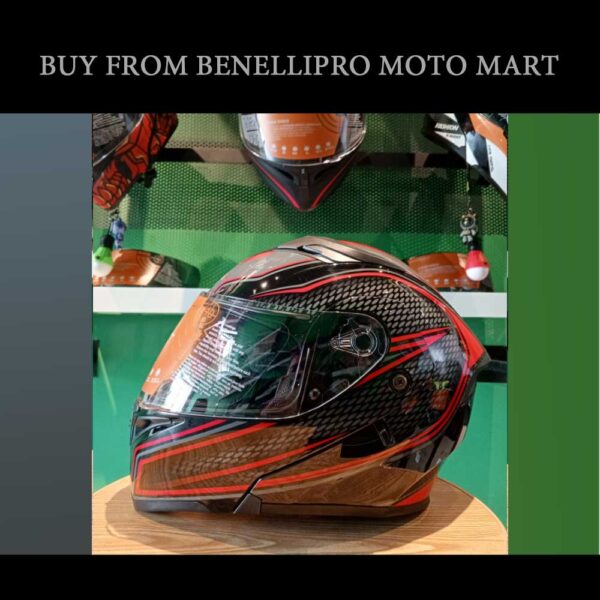 Motorcycle Dual Visor Flip Up Full Face Helmet